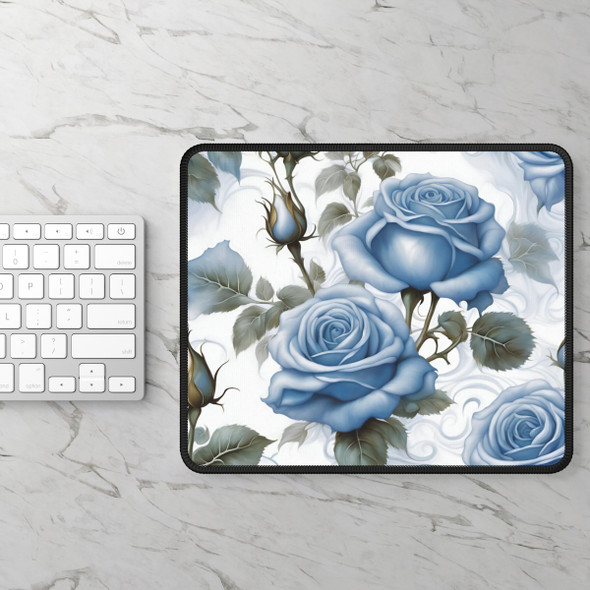 Blue Roses Gaming Mouse Pad