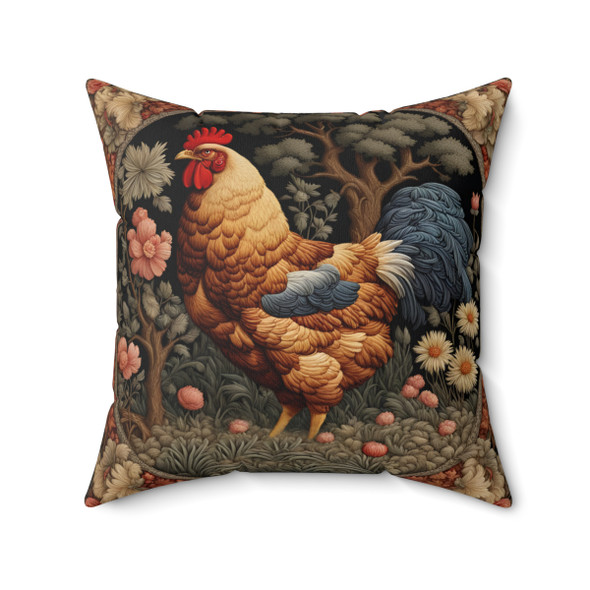 Rooster Chicken Throw Pillow Living Room Sofa Farmhouse Decor