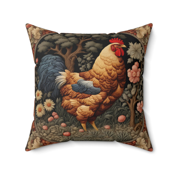 Rooster Chicken Throw Pillow Living Room Sofa Farmhouse Decor