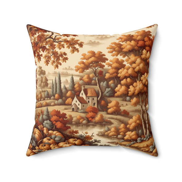 Autumn in Heaven De Jouy inspired Decorative Accent Throw Pillow