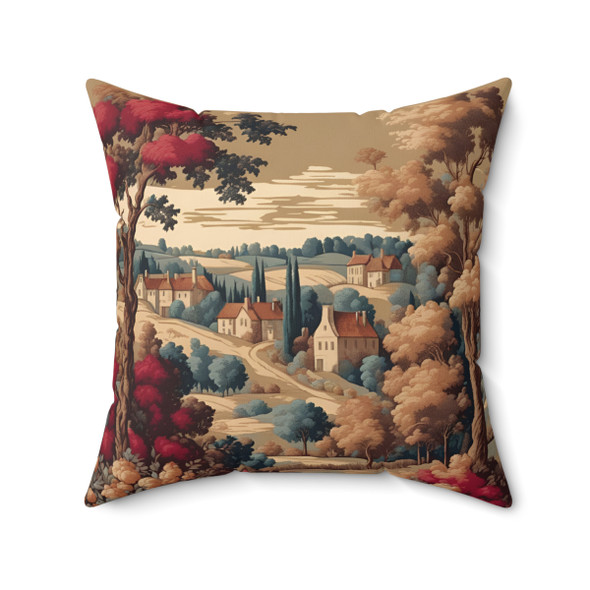 Old World Tapestry Style De Jouy Inspired Accent Throw Pillow