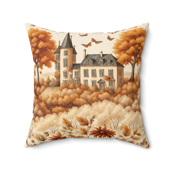 Autumn in the Country De Jouy Inspired Decorative Accent Throw Pillow