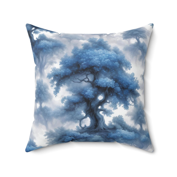 Blue Toile Inspired Accent Pillow