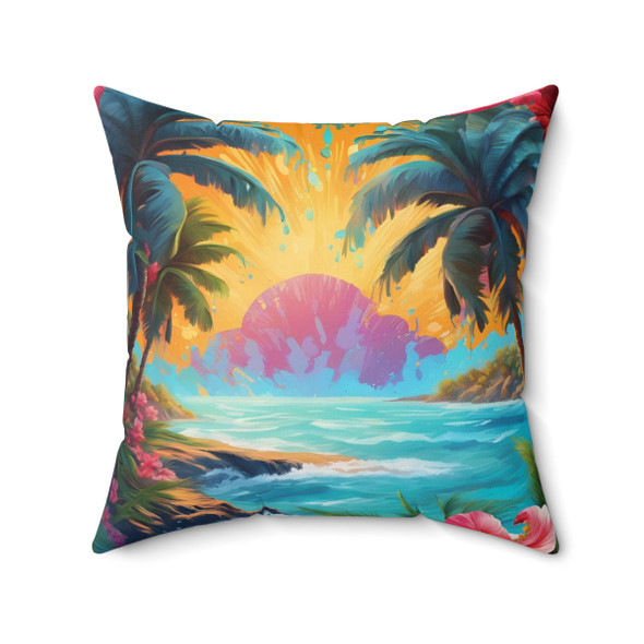 Tropical Splash Fun Accent Pillow