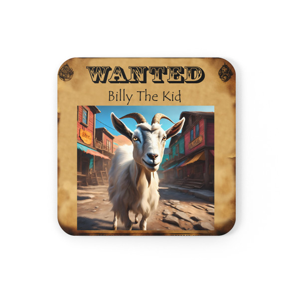 Billy The Kid Corkwood Coaster Set