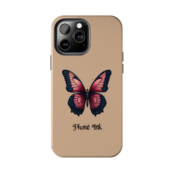 Phone Ink Butterfly Phone-Too Tough Phone Case for iPhone in 21 different sizes. Compatible with iPhone 7, 8, X, 11, 12, 13, 14 and more.