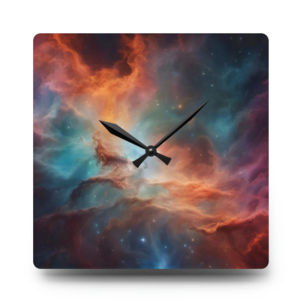 Space Nebula Wall Clock| Acrylic | 