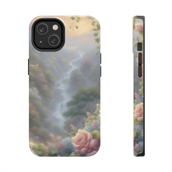 Fantasy Falls Tough Phone Case for iPhone in 21 different sizes. Compatible with iPhone 7, 8, X, 11, 12, 13, 14 and more.