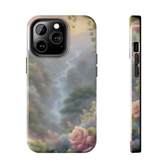 Fantasy Falls Tough Phone Case for iPhone in 21 different sizes. Compatible with iPhone 7, 8, X, 11, 12, 13, 14 and more.