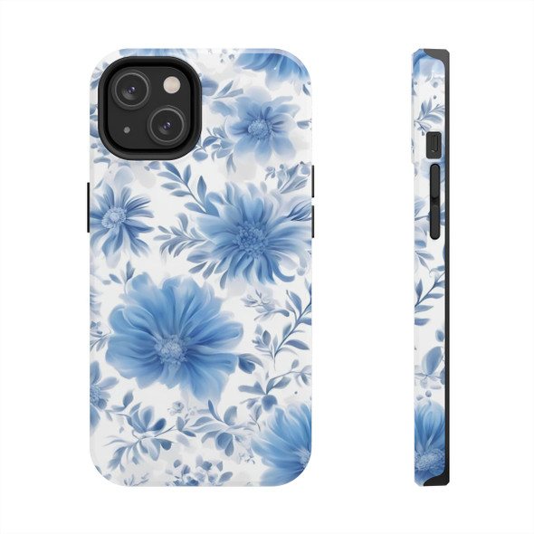 Chicory Blue Tough Phone Case for iPhone in 21 different sizes. Compatible with iPhone 7, 8, X, 11, 12, 13, 14 and more.