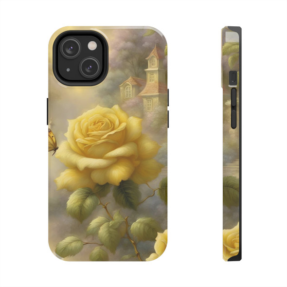 Heavenly Rose Tough Phone Case for iPhone in 21 different sizes. Compatible with iPhone 7, 8, X, 11, 12, 13, 14 and more.