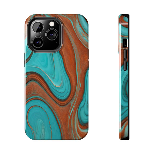 Southwest Swirls Tough Phone Case for iPhone in 21 different sizes. Compatible with iPhone 7, 8, X, 11, 12, 13, 14 and more.