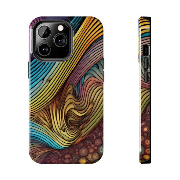 Abstract Swirl Tough Phone Case for iPhone in 21 different sizes. Compatible with iPhone 7, 8, X, 11, 12, 13, 14 and more.