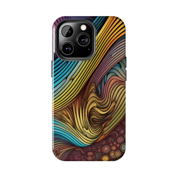 Abstract Swirl Tough Phone Case for iPhone in 21 different sizes. Compatible with iPhone 7, 8, X, 11, 12, 13, 14 and more.