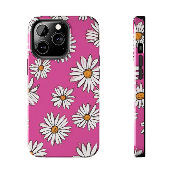 Crazy Daisies 70's Theme Tough Phone Case for iPhone in 21 different sizes. Compatible with iPhone 7, 8, X, 11, 12, 13, 14 and more.