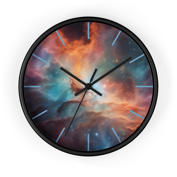 Space Nebula Wall Clock