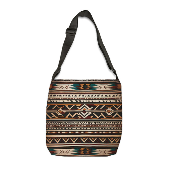 Aztec Design Tote Bag| Adjustable Tote Strap| Two Sizes 16 inch or 18 inch