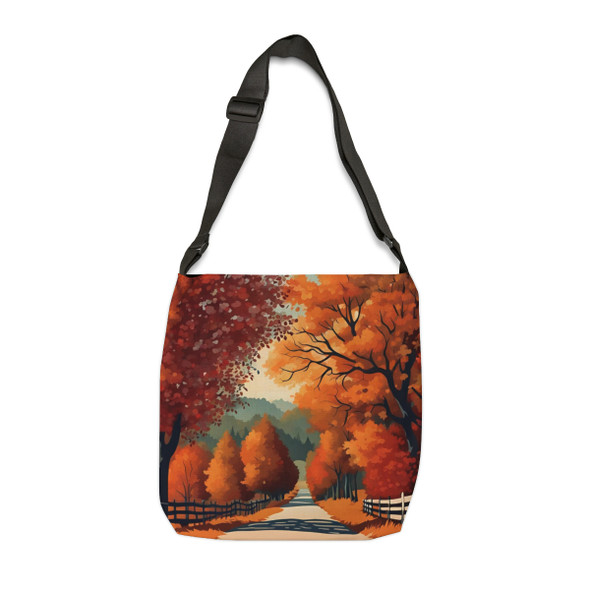 Country Roads Design Tote Bag| Fun Design| Adjustable Tote Strap| Two Sizes 16 inch or 18 inch