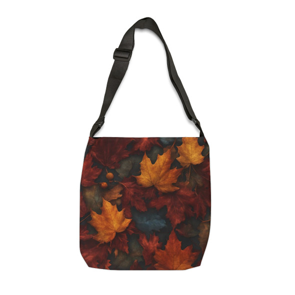 Autumn Leaves Design Tote Bag| Fun Design| Adjustable Tote Strap| Two Sizes 16 inch or 18 inch