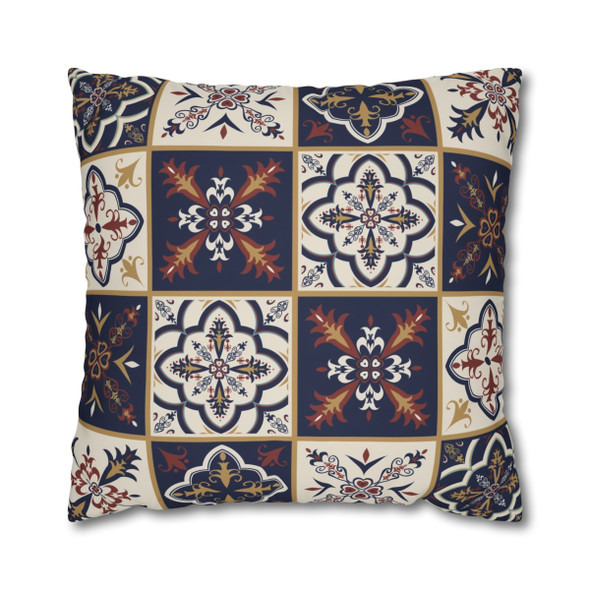 Patchwork Floral Throw Pillow Cover| Super Soft Polyester Accent Pillow