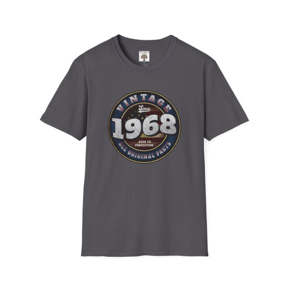 Vintage Born in 1968 T Shirt| Unisex Softstyle T-Shirt| Funny Shirts| Generation X Shirts