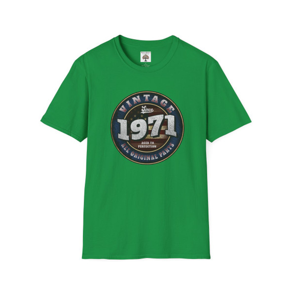 Vintage Born in 1971 T Shirt| Unisex Softstyle T-Shirt| Funny Shirts| Generation X Shirts