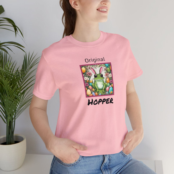 The Original Hopper Easter Frog T Shirt| Unisex Tee Shirt| 14 Color Options| S throught 3X| Frog Lover| Frog Gift| Sprint Tee Shirt
