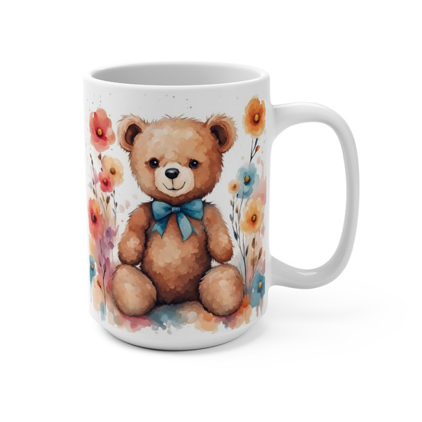 Teddy Bear Coffee or Tea Mug 15oz|With Coffee I Can Bear Anything| Coffee Tea Cocoa