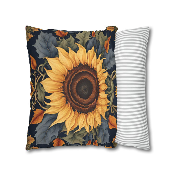 Pillow Case Sunflower in Autumn Throw Pillows| Sunflower Pattern Throw Pillow | Living Room, Nursery, Bedroom, Dorm Room Pillows