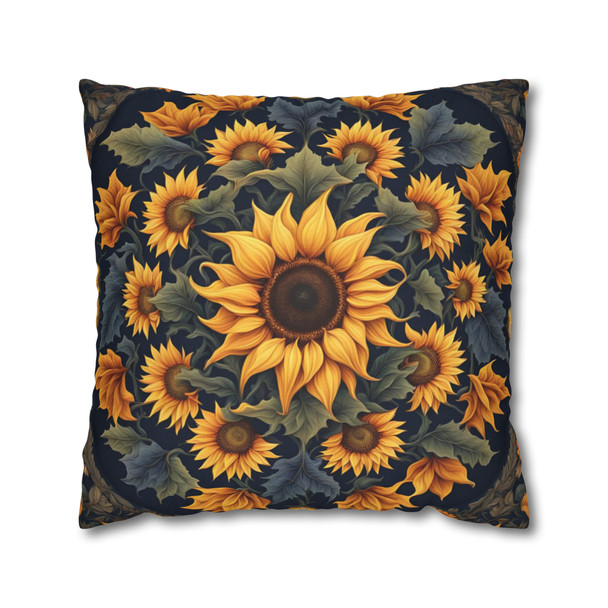 Pillow Case Sunflowers Sunburst Throw Pillows| Sunflower Sunburst Pattern Throw Pillow | Living Room, Nursery, Bedroom, Dorm Room Pillows