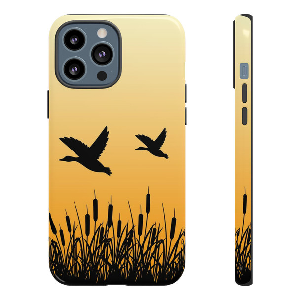 Sunrise Ducks Tough Cell Phone Case| iPhone, Samsung Galaxy and Google Pixel Devices |Glossy or Matte Options