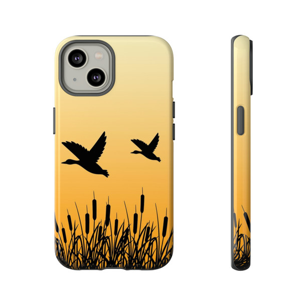 Sunrise Ducks Tough Cell Phone Case| iPhone, Samsung Galaxy and Google Pixel Devices |Glossy or Matte Options