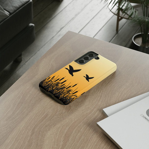 Sunrise Ducks Tough Cell Phone Case| iPhone, Samsung Galaxy and Google Pixel Devices |Glossy or Matte Options