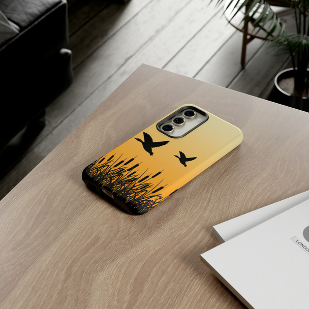 Sunrise Ducks Tough Cell Phone Case| iPhone, Samsung Galaxy and Google Pixel Devices |Glossy or Matte Options