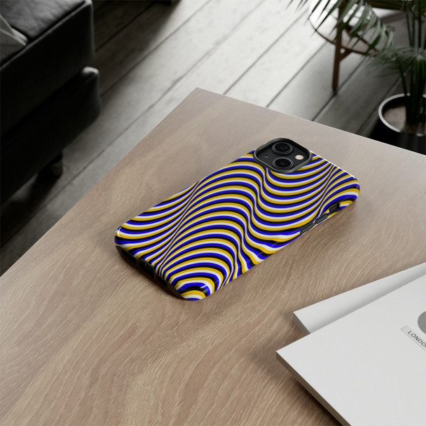 Optical Illusion Design Tough Cell Phone Case| iPhone, Samsung Galaxy and Google Pixel Devices |Glossy or Matte Options