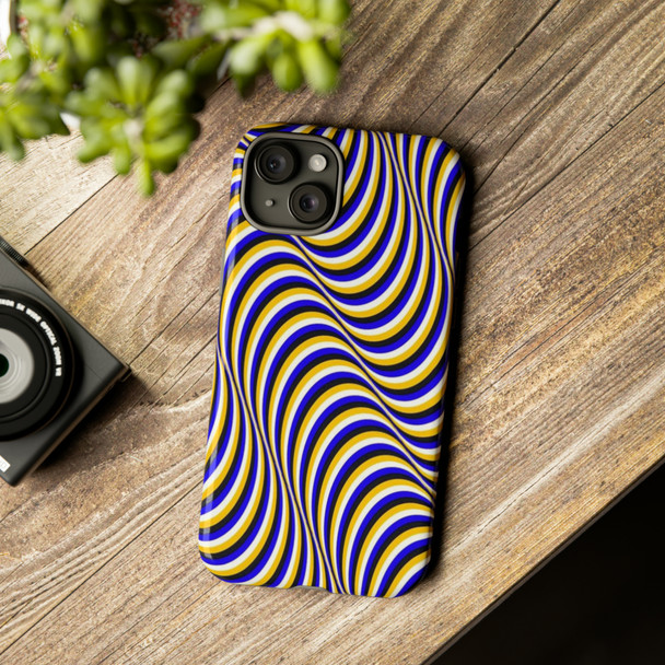 Optical Illusion Design Tough Cell Phone Case| iPhone, Samsung Galaxy and Google Pixel Devices |Glossy or Matte Options