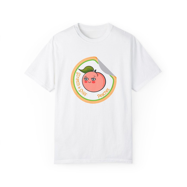 Peaches Scratch and Sniff Sticker T Shirt| 90's Nostalgia Tee| Comfort Colors| Unisex Garment-Dyed T-shirt Peaches Scratch and Sniff Sticker T Shirt| 90's Nostalgia Tee| Comfort Colors| Unisex Garment-Dyed T-shirt