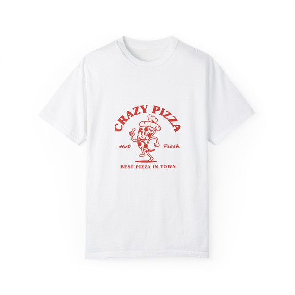 Crazy Pizza Vintage Design T Shirt| Retro Shirt| Generation X Shirt | Comfort Colors| 80s Tee| 90s Tee