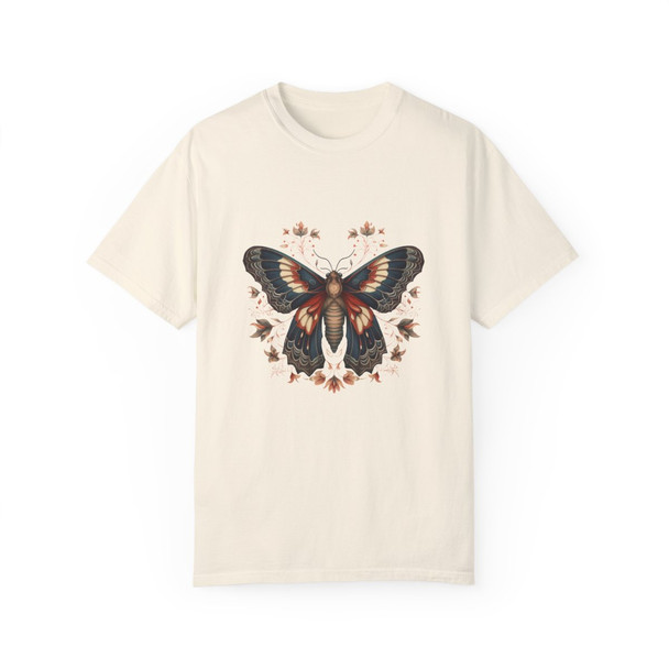 Butterfly T Shirt Design Unisex Gildan Comfort Colors Tee, Retro Tattoo Style