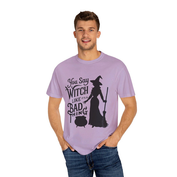 Witch Halloween Garment-Dyed T-shirt| Vintage Style| Comfort Colors Adult Tee| Halloween Shirt| Witch Tee| Halloween Gift Idea