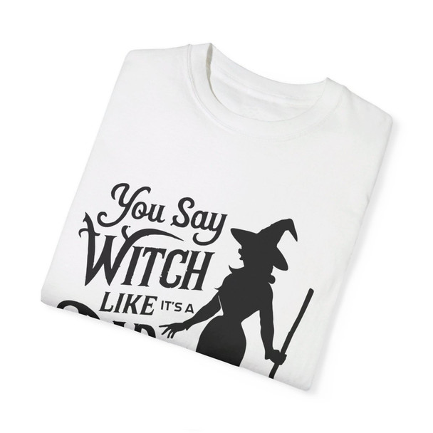 Witch Halloween Garment-Dyed T-shirt| Vintage Style| Comfort Colors Adult Tee| Halloween Shirt| Witch Tee| Halloween Gift Idea