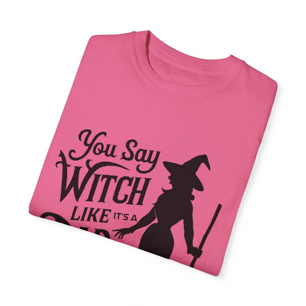 Witch Halloween Garment-Dyed T-shirt| Vintage Style| Comfort Colors Adult Tee| Halloween Shirt| Witch Tee| Halloween Gift Idea