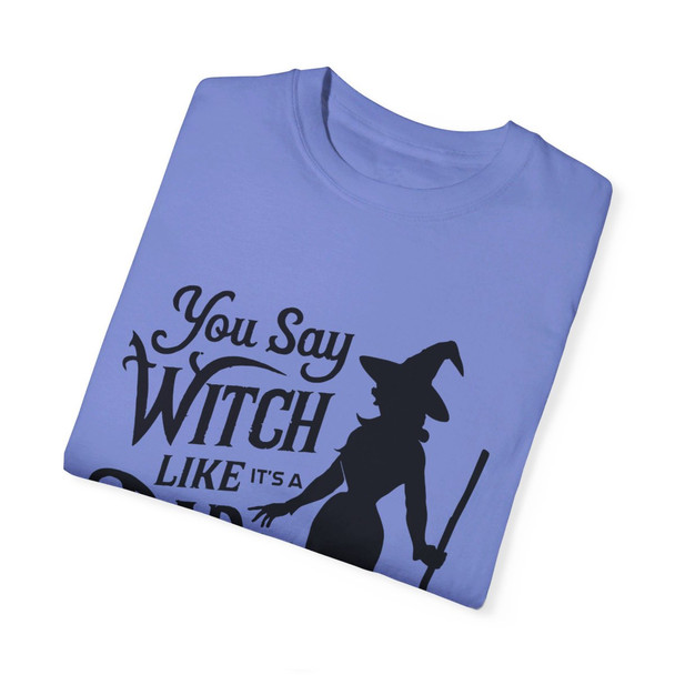 Witch Halloween Garment-Dyed T-shirt| Vintage Style| Comfort Colors Adult Tee| Halloween Shirt| Witch Tee| Halloween Gift Idea