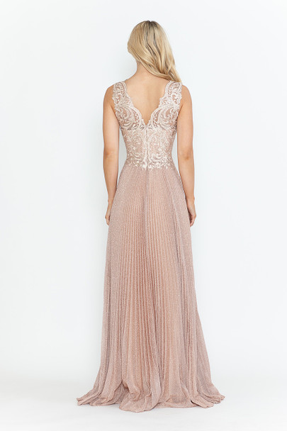 Lenovia 8341C Mothers Formal Gown With Matching Lace Jacket Blush