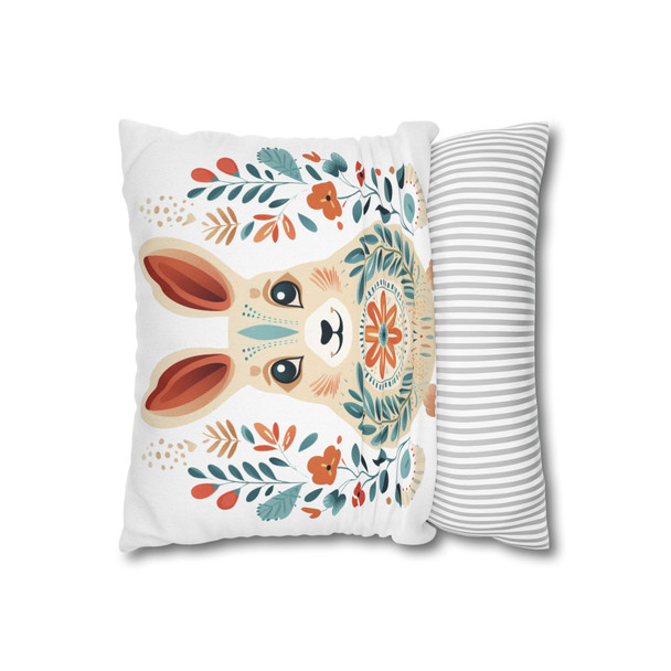 Scandinavian Easter Rabbit Throw Pillow Cover | Easter Holiday| Living Room, Bedroom, Dorm Room Pillows