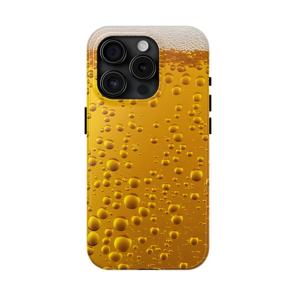 Glass of Beer Pattern Tough Phone Cases, funny iPhone 16 Pro Plus 15 14 13 Pro Max Plus, Samsung S24, gift for dad, fathers day gift