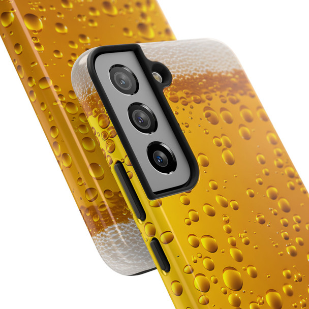Glass of Beer Pattern Tough Phone Cases, funny iPhone 16 Pro Plus 15 14 13 Pro Max Plus, Samsung S24, gift for dad, fathers day gift