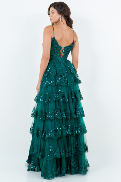 CC-8248J Cascade Prom Gown