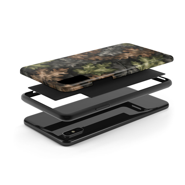 Nature-Inspired Tough Phone Cases - Leafy Camouflage Designs