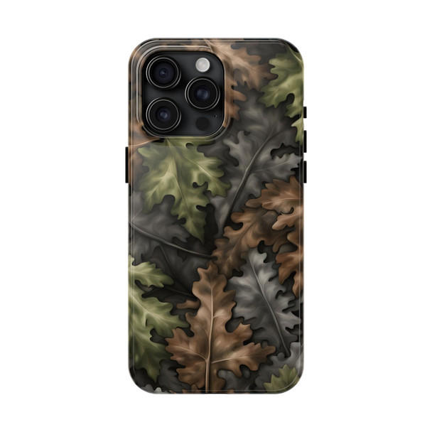 Nature-Inspired Tough Phone Cases - Leafy Camouflage Designs